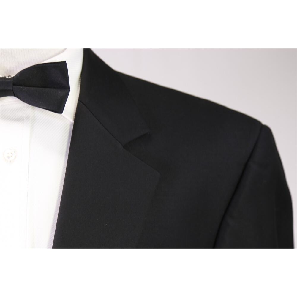 Jos A Bank Signature Black 1-Btn Notch Lapel Formal Tuxedo Dinner Wool Suit 42L - Picture 4 of 9